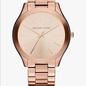 Rose Gold Michael Kors Slim Runway Watch